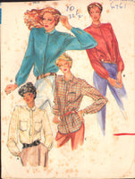 Butterick 6761 Sewing Pattern Blouse, Size 10, Cut, Complete