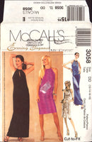 McCall's 3058 Sewing Pattern, Dress, Size 12-14, CUT, COMPLETE