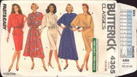 Butterick 4305 Sewing Pattern Top, Skirt, Size 12, CUT, COMPLETE