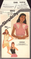 Simplicity 9942 Sewing Pattern, Women's Tops, Size 10-12-14, Uncut, Factory Folded