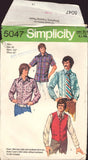 Simplicity 5047 Men's Vest and Set of Shirts, Sewing Pattern, Size 40, CUT, INCOMPLETE