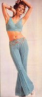 70s Crocheted Pants and Mini Top Instant Download PDF 3 pages