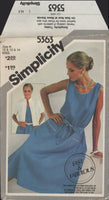 Simplicity 5363 Sewing Pattern Jacket Dress Size 10-12-14 Uncut Factory Folded OR Cut and Complete