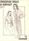 Knitwit 500 Ladies' Crossover Dress and Bodysuit, Uncut, Factory Folded Sewing Pattern Multi Plus Size 6-22