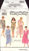 Simplicity 7105 Sewing Pattern Dress Skirt Size 6-14 Uncut Factory Folded