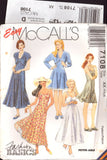 McCall's 7108 Bolero and Spaghetti Strap, Fit and Flared Sundress in Two Lengths, Uncut, Factory Folded, Sewing Pattern Size 4-8