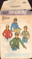 Simplicity 7637 Boys' Unlined Jacket and Shirt, Sewing Pattern, Size 7, CUT, COMPLETE