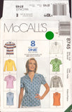 McCall's 8745 Sewing Pattern, Women's Tops, Size 4-6