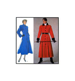 Style 4867 Lined, Raglan Sleeve, Fitted and Flared Coat, Uncut, Factory Folded Sewing Pattern Size 10-14