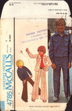 McCall's 4785 Child's Retro Denim Jacket and Flared Pants, Uncut, Factory Folded Sewing Pattern Size 7