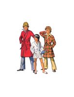 Simplicity 6496 Boys' Robe in Two Lengths with Tie Belt, Uncut, Factory Folded Sewing Pattern Size 6