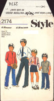 Style 2174 Boys' Shirt, Tie, Trousers and Shorts, Uncut, Factory Folded Sewing Pattern Size 12