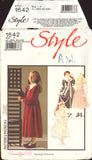 Style 1642 Girls' Special Occasion Dresses with Gathered Skirts, Uncut, Factory Folded Sewing Pattern Multi Size 7-12