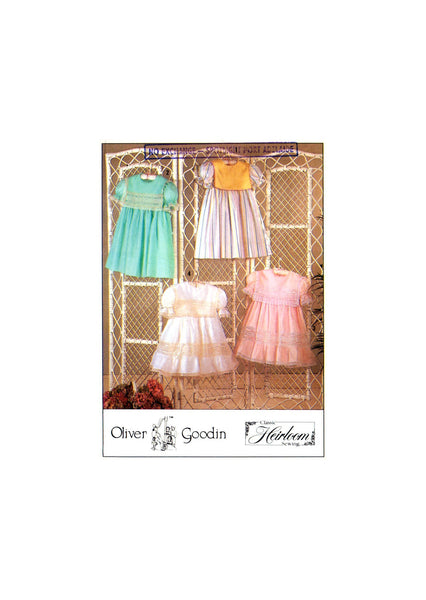 Simplicity 9572 Oliver Goodin Childs' Special Occasion Dresses with Lace Trim, Uncut, Factory Folded Sewing Pattern Multi Size 3-8