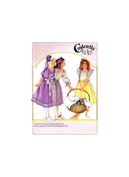 Simplicity 7403 Cinderella Girls' Fit and Flare Dress with Sleeve and Trim Variations, Uncut, Factory Folded Sewing Pattern Size 12