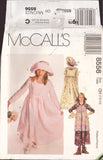 McCall's 8556 Empire Waist Dress, Tunic and Hat, Uncut, Factory Folded Sewing Pattern Size 7-10