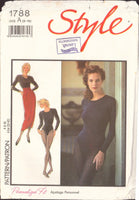 Style 1788 Sewing Pattern, Bodysuit and Sarong Skirts, 6-10, PARTIALLY CUT, COMPLETE