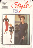 Style 1788 Sewing Pattern, Bodysuit and Sarong Skirts, 6-10, PARTIALLY CUT, COMPLETE