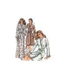 Kwik Sew 1201 Wrap Robe in Two Lengths with Tie Belt, Uncut, Factory Folded Sewing Pattern Multi Size XS-L