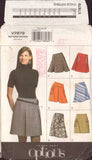 Vogue 7879 Sewing Pattern, Set of Skirts, Size 12-14, CUT, COMPLETE