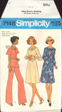 Simplicity 7148 Dress or Top and Wide Leg Pants in Half Sizes, Uncut, Factory Folded and Sealed Sewing Pattern Size 18