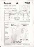 Burda 7560 Sewing Pattern, Dress, Size 10-28, Uncut, Factory Folded