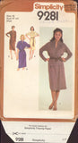 Simplicity 9281 Sewing Pattern, Pullover Dress or Two-Piece Dress, Size 16, Uncut, Factory Folded