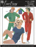 Knit-n-Stretch 510A Unisex Activewear for Adults: Tracksuit Pants, Shorts and Tops, Uncut, Factory Folded Sewing Pattern Multi Size 8-26