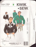 Kwik Sew 1604 Men's Western Shirts, Uncut, Factory Folded Sewing Pattern Multi Size 42-48 (