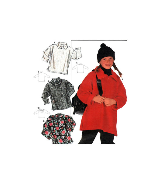 Burda 3957 Child's Pullover Shirt with Optional Hood, Uncut, Factory Folded Sewing Pattern Multi Size 6-14