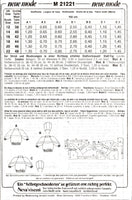 Neue Mode 21221 Pullover with Contrast Panel Variations and Detachable Hood, Uncut, Factory Folded Sewing Pattern Multi Size 12-22