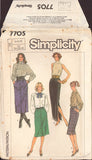 Simplicity 7705 Sewing Pattern, Skirts, Size 6-8-10, Uncut, Factory Folded