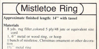 Vintage 70s Macrame Christmas Tree and Mistletoe Ring Patterns Instant Download PDF 2 + 7 pages