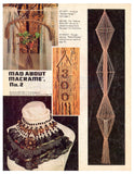 Mad About Macramé No. 2 - Vintage 70s macrame patterns Instant Download PDF 16 pages