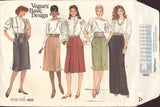 Vogue 1023 Sewing Pattern Skirts, Partially Cut to 14, Complete