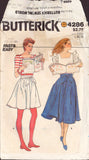 Butterick 4286 Sewing Pattern, Skirt, Size 12, Cut, Complete