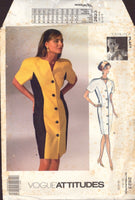 Vogue 2623 Sewing Pattern, Dress, Size 12-14-16, Cut, INCOMPLETE