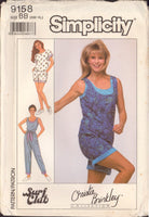 Simplicity 9158 Sewing Pattern, Pants, Shorts, Top, Overshirt, Undershirt and Sash, Size SM-XL, Uncut, Factory Folded