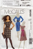 McCall's 5466 Dress with Straight or A-Line Skirt and Sleeve Variations, Uncut, Factory Folded, Sewing Pattern Size 4-12