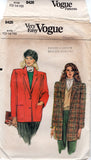 Vogue 8426 Loose Fitting Jacket in Two Lengths, Uncut, Factory Folded, Sewing Pattern Size 12-16