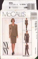 McCall's 7826 Sewing Pattern, Jacket, Pants and Skirt, Size 12-14-16, Uncut, Factory Folded