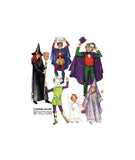 McCall's 4946 Child's Wizard, Witch, Vampire, Angel, Robot, Princess & Comic Book Character Costumes, U/C, F/Folded Sewing Pattern Size 6-8