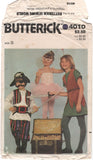 Butterick 4010 Pirate, Ballerina and Robin Hood Costumes, Uncut, Factory Folded Sewing Pattern Size 3-6x