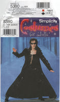 Simplicity 5380 The Matrix Trinity Costume, Uncut, Factory Folded Sewing Pattern Multi Size 6-12