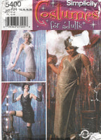 Simplicity 5400 Cabaret, Flapper, Costumes, Uncut, Factory Folded Sewing Pattern Multi Size 6-12 or 14-20