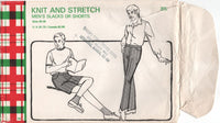 Knit and Stretch 305 Men's Slacks or Shorts, Uncut, Factory Folded Master Sewing Pattern Size 30-38