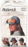 Butterick 6613 Children's Hats: Eight Different Styles, Uncut, Factory Folded Sewing Pattern Multi Size Small to Large