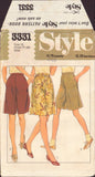 Style 3331 Sewing Pattern, Culottes, Size 14, Partially Cut, Complete