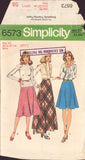 Simplicity 6573 Sewing Pattern, 2-Lengths Skirt, Size 12, Cut, Complete