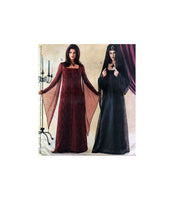 McCall's 3372 Gothic Costumes: Slipdress with Overdress, Sleeve Variations and Veil, Uncut, Factory Folded Sewing Pattern Multi Size 6-12